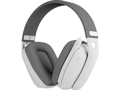 RAMPAGE Blitz Wireless 2.4G+ Bluetooth Mikrofonlu Kulak Üstü Oyuncu Kulaklığı Beyaz Gri