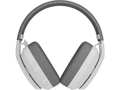RAMPAGE Blitz Wireless 2.4G+ Bluetooth Mikrofonlu Kulak Üstü Oyuncu Kulaklığı Beyaz Gri